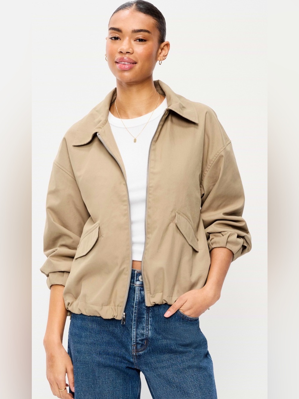 Old Navy Full Zip Harrington Jacket NWT